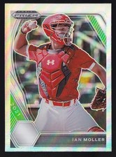 2021 Panini Prizm Draft Picks Silver Prizm Ian Moller #PDP103 Texas Rangers