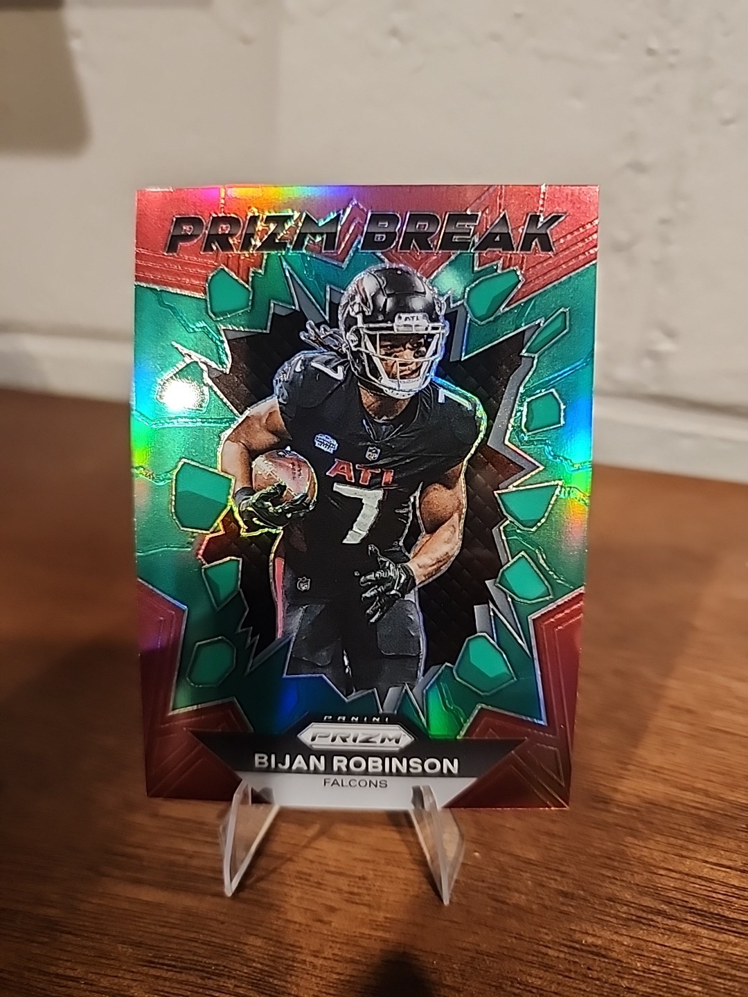 2023 Panini Prizm Prizm Break Bijan Robinson #PB-8 Green Prizm (RC)🔥