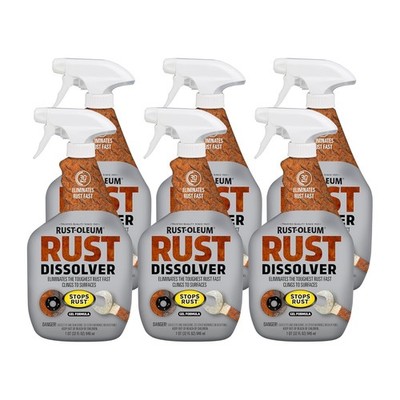 Heavy Duty Rust Dissolver Spray Corrosion Remover Trigger 32oz Metal Rust