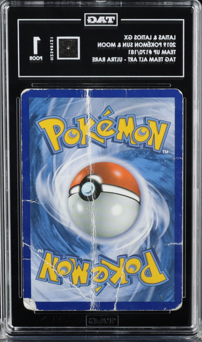 2019 POKEMON LATIAS & LATIOS GX SUN & MOON TEAM UP 170/181 TAG 1