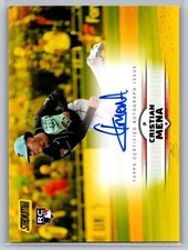 2025 Stadium Club #SCBA-CME Cristian Mena Base Autographs Yellow Foil