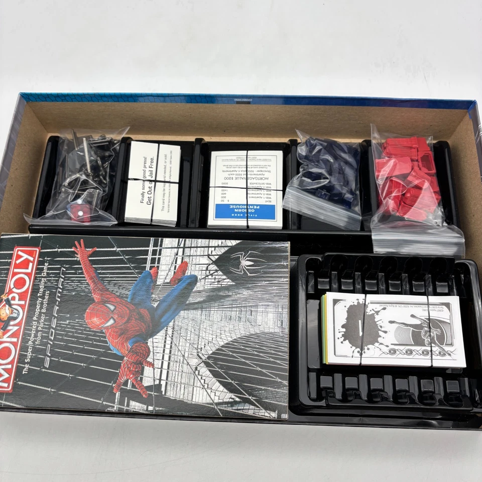 Monopoly Spider Man COMPLETE Parker Brothers 2006 Spider-Man Marvel - Image 4 of 4