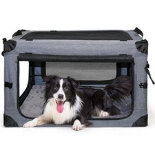 Soft Collapsible Dog Crate - 30 Inch Portable Soft Sided Travel Dog Crates fo...