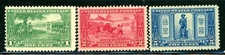 US Scott # 617 - 619 - MH -NG - Nice Centering - CV=$19.50     (9-C254)