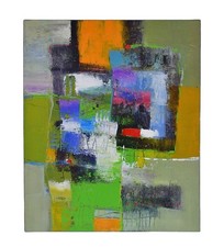 Original Modern Abstract Expressionist Art Painting 23.5 X 19.5