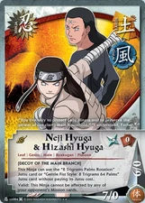 Neji Hyuga & Hizashi Hyuga - N-US084 - Rare - 1st Edition - Diamond Checkered Fo