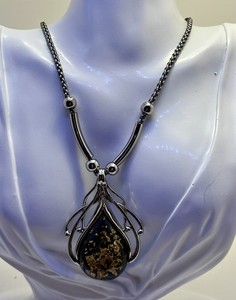 Necklace & Earrings Set  ABCD Statement Fashion Chunky Vintage Glamour Costume 