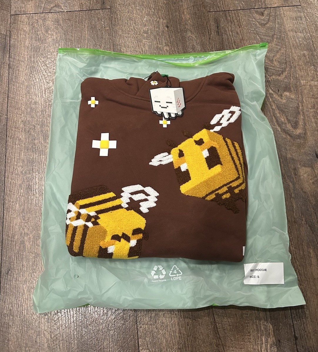Cool Shirtz Bee Hoodie Minecraft Sz Small Limited Edition *IN HAND