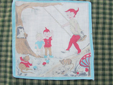 Vintage Retro Taschentuch Taschentuch Kinder Kind Kids R100 - Pixie