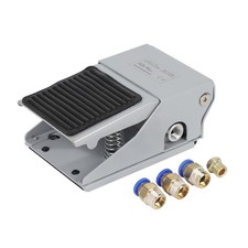 214716A Foot Pedal Air Tools Pneumatic Machinery Control Switch 1/4" 1 In 2 Out