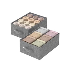 Collapsible Storage Boxes, Fabric Organizer Baskets, Cube Bins for Organizing...