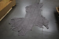 Half Cowhide Gray Leather Hide Leathercraft DIY Upholstery #2700