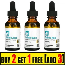 Folinic Acid Leucovorin Bioactive Form of Folate Alcohol Free 30ml,Speech Delay