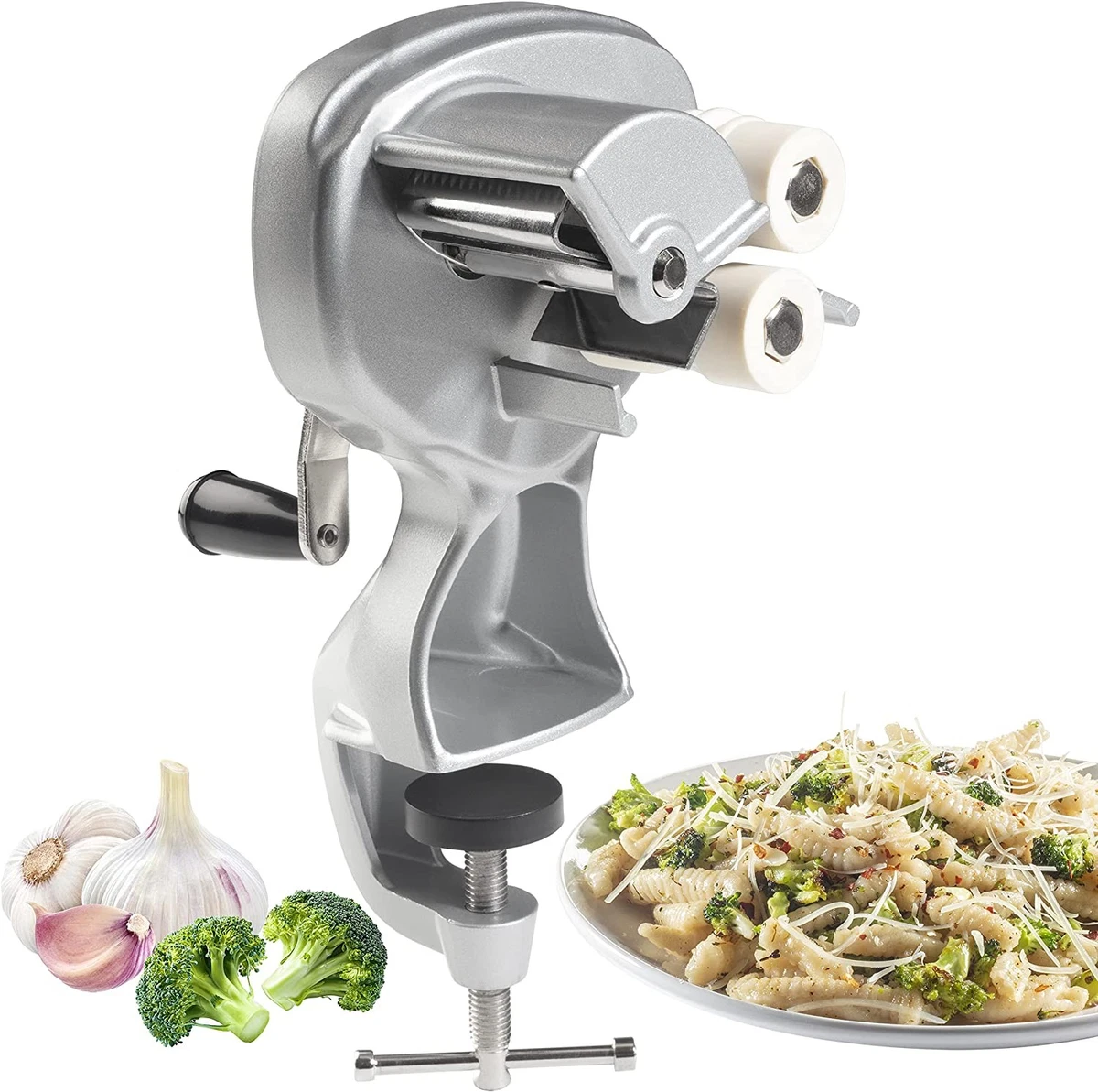TX® - Macchina per gnocchi in acciaio inox, per gnocchi e impasti, per ravioli e pierogi per ravioli, per pasticceria, per cottura e accessori da cucina, confezione da 3, 9,5 cm