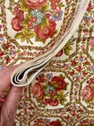 VTG Waverly Bonded Glosheen 100% Combed Cotton Rose Bouquet Floral Red Pink