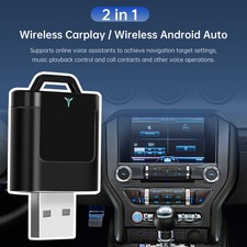 2 in 1 USB Car Dongle Connect Box Wireless Apple Carplay Android Auto Adapter