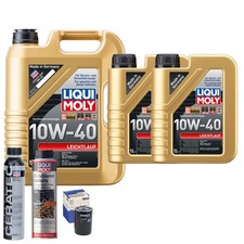 Ölfilter + LIQUI MOLY 7L LEICHTLAUF 10W-40 für ALPINE CHEVROLET CITROËN