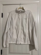 Columbia Womens Fleece Jacket Size XL Full Zip Outdoor Adult Side Pockets
