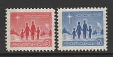 Canada 1964 Christmas PHOSPHOR TAGGED set SG 560-561 MNH mint *combined postage*
