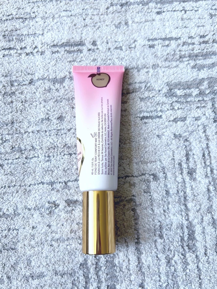 TOO FACED PEACH PERFECT COMFORT MATTE FOUNDATION - HONEY - Image 2 of 2