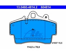 Brake pad set, disc brake ATE 13.0460-4814.2