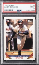 1993 TOPPS #795 DEION SANDERS PSA 9
