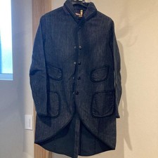 USED KAPITAL DARK BLUE LONG COAT GOOD