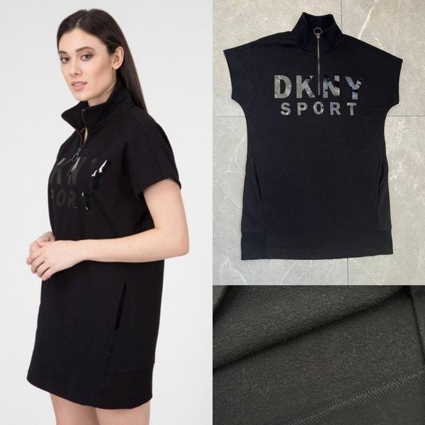 Women DKNY Dress Black Knit XS