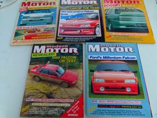 Modern Motor Australia  Magazines 5 issues  1987/free post