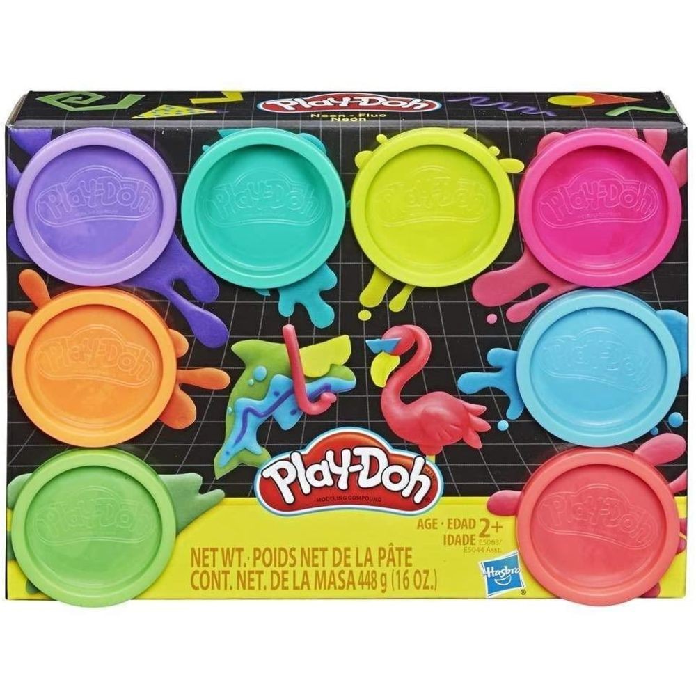 Набор для творчества Hasbro Play-Doh 8er-это набор из 8 неоновых игрушек для творчества и фантазии 2790₽
