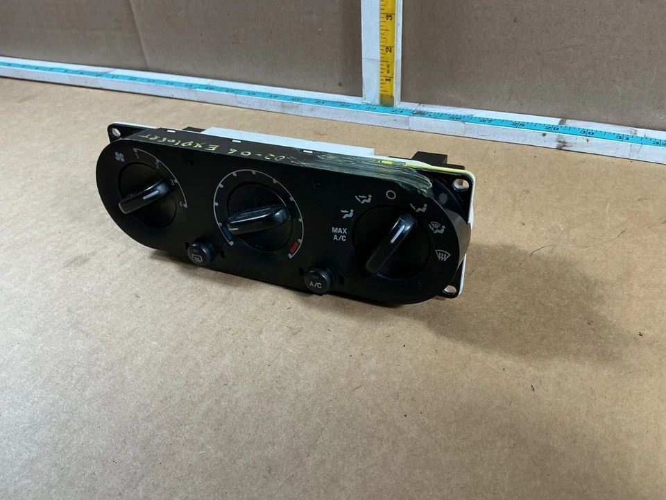 Interruptor de control de temperatura de calefacción de aire acondicionado Ford Explorer 2002-2006 OEM Foto 3 de 4