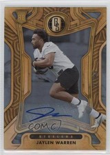 2022 Panini Gold Standard Rookies Platinum 27/49 Jaylen Warren #155 Auto 03hd