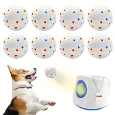 Dog Balls Toy Fetch Ball Pet Training Launcher Play Chew Toy 8 Pack