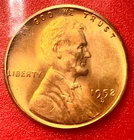 1952-S Lincoln Wheat Cent Penny GEM RED BU From an Original Bank Roll