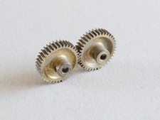 2 x Meccano 38 Tooth Spur Gear With 1/4 Inch Face Part 31 Stamped MMIE