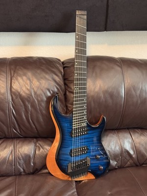 Kiesel Osiris 7 Multiscale trem Blue flamed maple, roasted maple neck, Luminlay