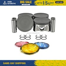 Pistons w/ Rings fit Fits 2006-2009 Mazda 3 2.3L L4 DOHC 16V