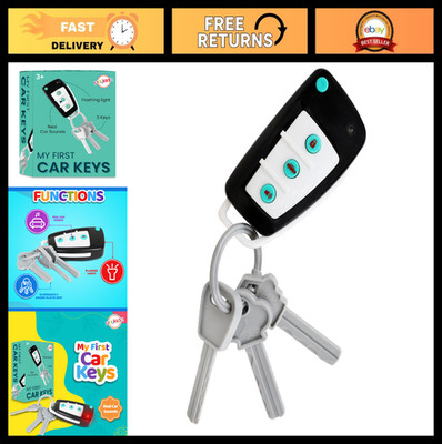 Interactive Toy Car Keys for Toddlers - Realistic Remote Key with Lights & Sound