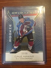 2019-20 Upper Deck Buybacks Cale Makar GOLD ROOKIE Card #22/50 RC. rookie card picture