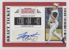 2019 Panini Contenders Draft Picks Draft Ticket Auto Logan Wyatt #9 Auto 0jk5