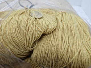 posten 3KG dralon wolle zum stricken Häkelgarn gelb lacegarn 28/2 40000m