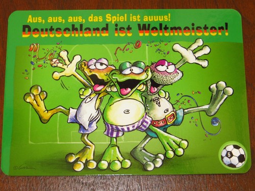 Diddl Postkarte THE FROG BROTHERS frogball forever Fussball Auswählen NEU - Picture 5 of 8