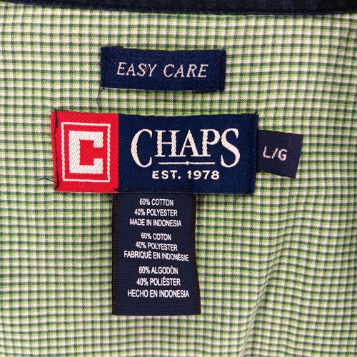 Chaps Shirt Mens Large Green Button Down Shirt - Picture 9 of 10