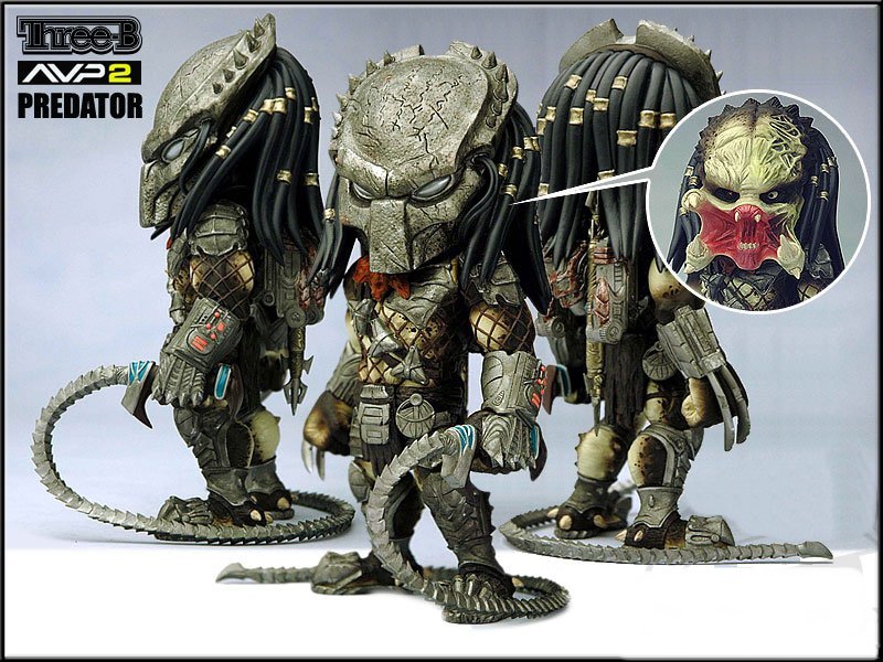 Plastic arts Three-B 3B AVPR set of 3 (predalien, predator and Plastic arts Three-B 3B AVPR set of 3 (predalien, predator and