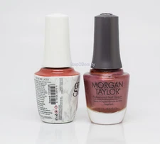 Gelish DUO Soak Off Gel Polish + Morgan Taylor Lacquer - #186 Tex'as Me Later