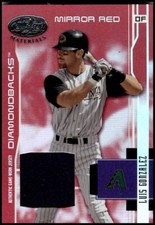 2003 Leaf Certified Materials Mirror Red Materials #9 Luis Gonzalez Jersey /250