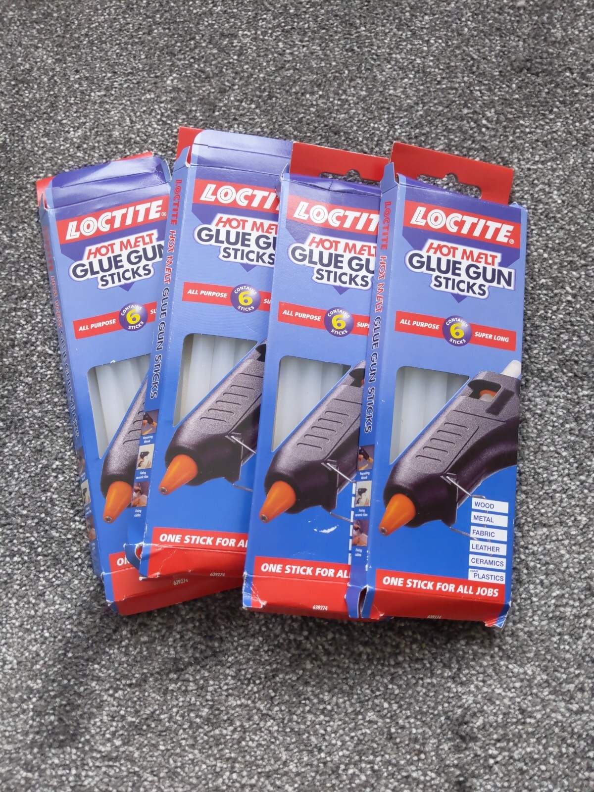 X4 Boxes of loctite hot melt glue gun sticks eBay