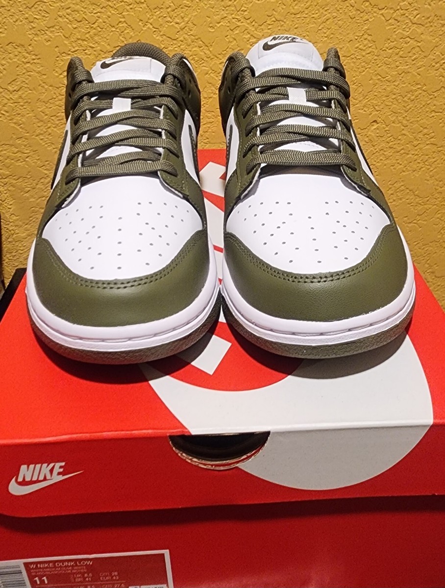 Size 11 - Nike Dunk Low Medium Olive W | eBay