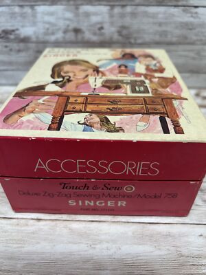 Vintage Singer Touch and Sew 758 Zig Zag Singer Accessories with
