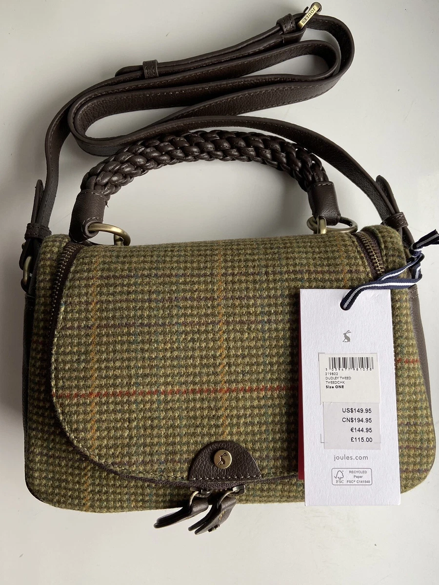 Joules tweed sales bag